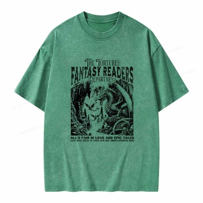 Pagewings Fantasy Reader Shirt Unisex Washed T-shirt