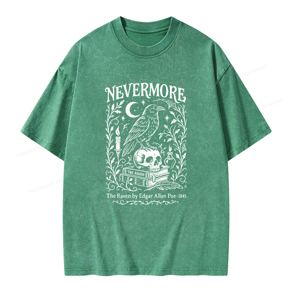 Pagewings Nevermore Unisex Washed T-shirt