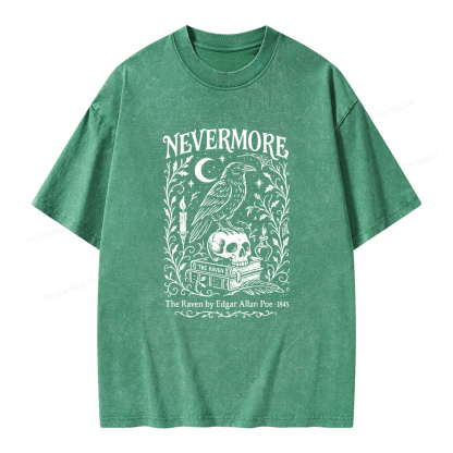 Pagewings Nevermore Unisex Washed T-shirt