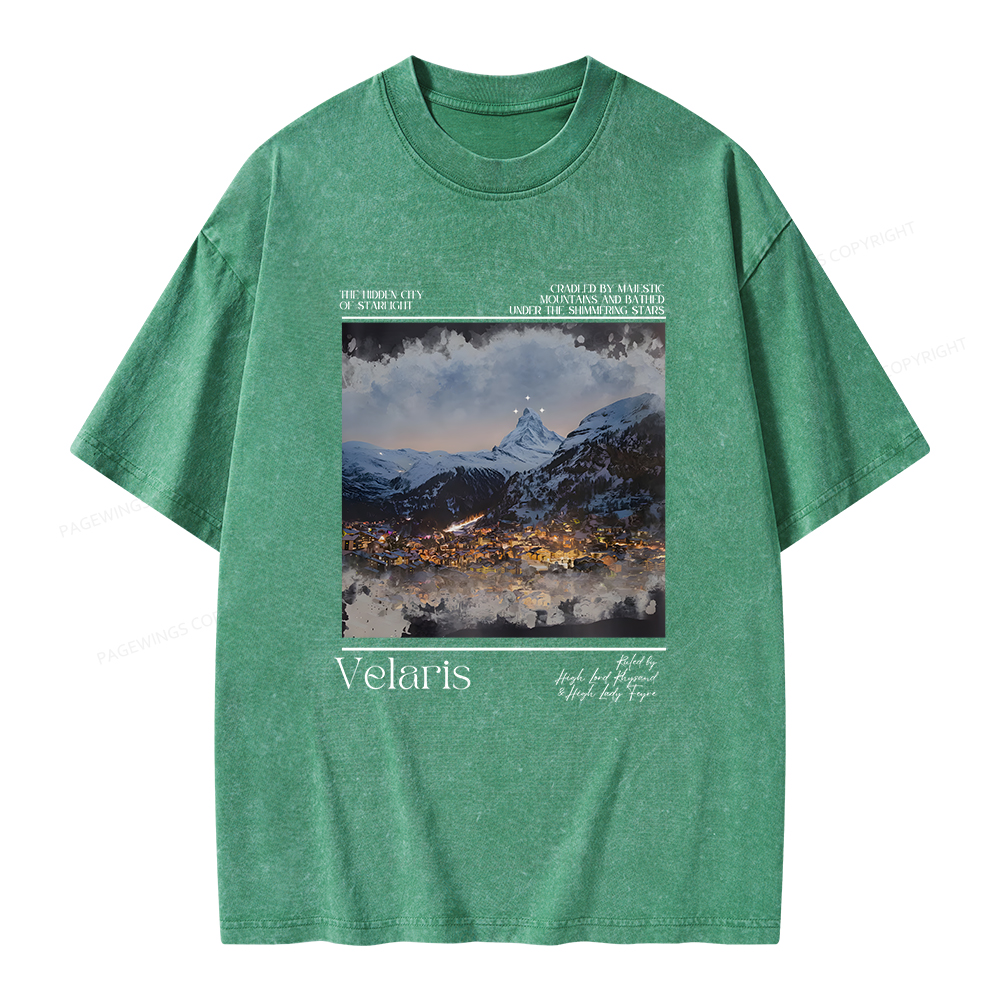 Pagewings Velaris Unisex Washed T-shirt