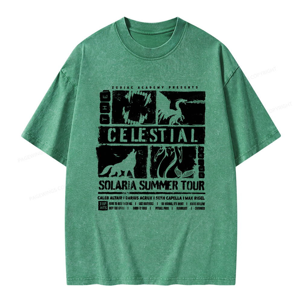 Pagewings The Celestial Heirs Unisex Washed T-shirt