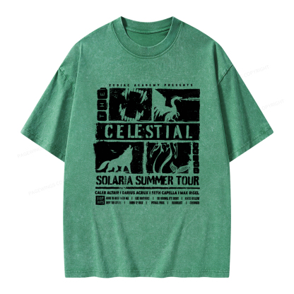 Pagewings The Celestial Heirs Unisex Washed T-shirt