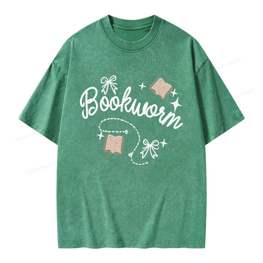 Pagewings Bookworm Unisex Washed T-shirt