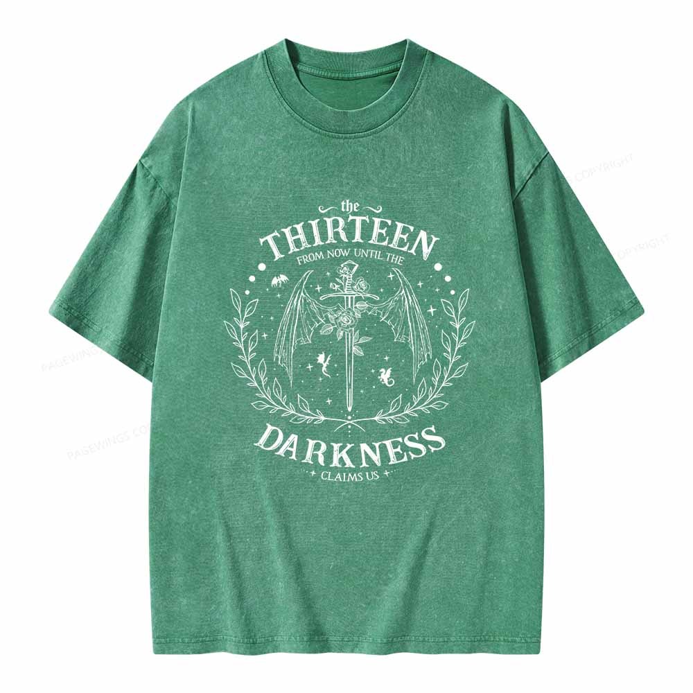 Pagewings The Thirteen Throne Of Glass Unisex Washed T-shirt