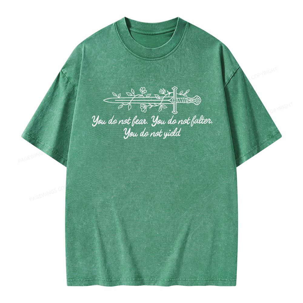 Pagewings You Do not Yield Unisex Washed T-shirt