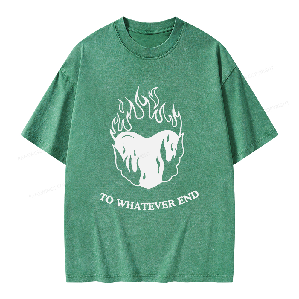 Pagewings Fireheart Unisex Washed T-shirt