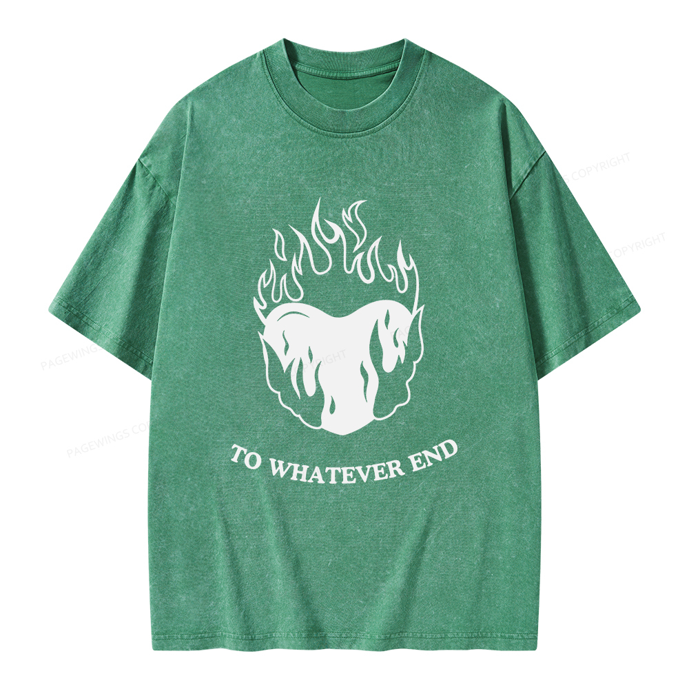 Pagewings Fireheart Unisex Washed T-shirt