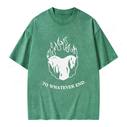 Pagewings Fireheart Unisex Washed T-shirt