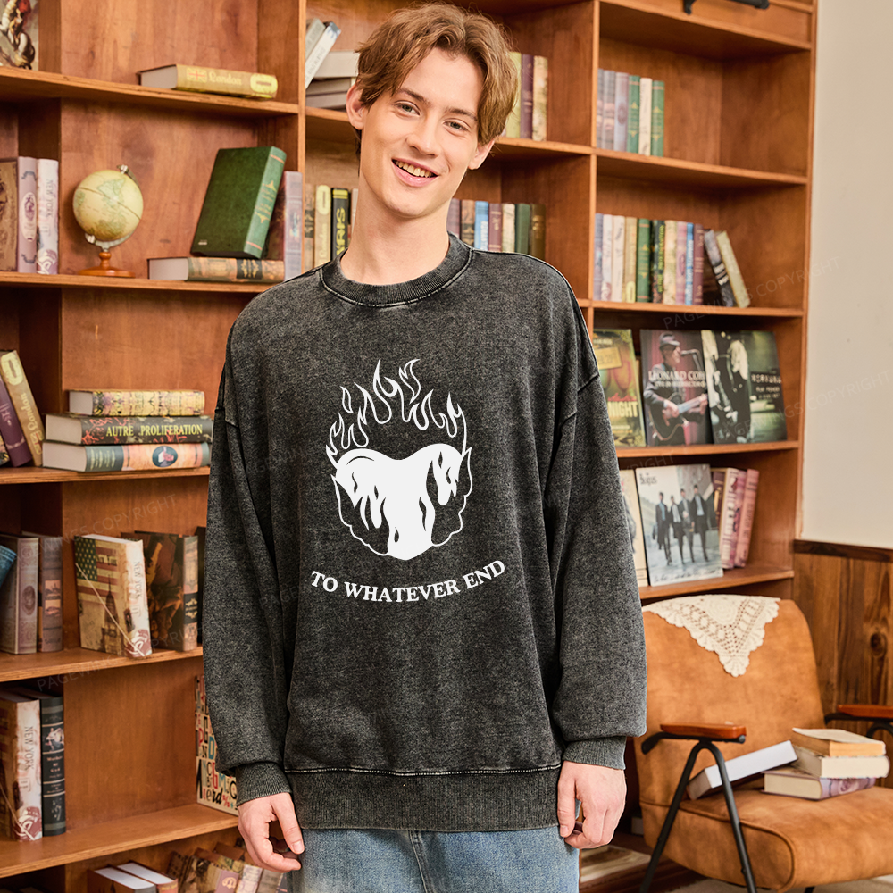 Pagewings Baby Tee Women Unisex Washed Sweatshirt