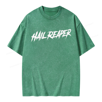Pagewings Hail Reaper Unisex Washed T-shirt