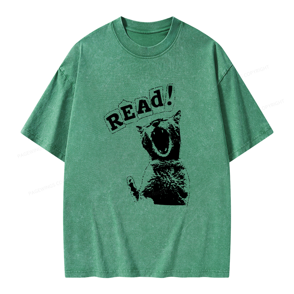 Pagewings Read Unisex Washed T-shirt