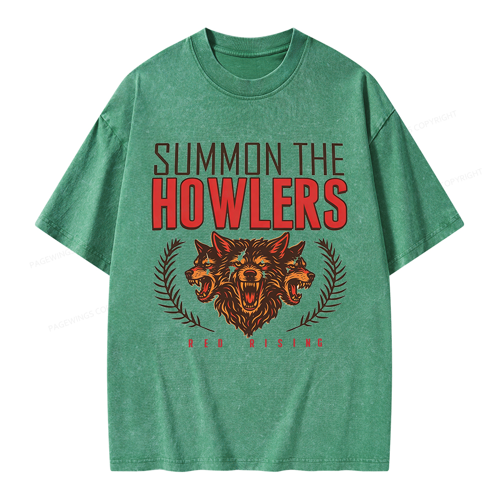 Pagewings Summon the Howlers Unisex Washed T-shirt