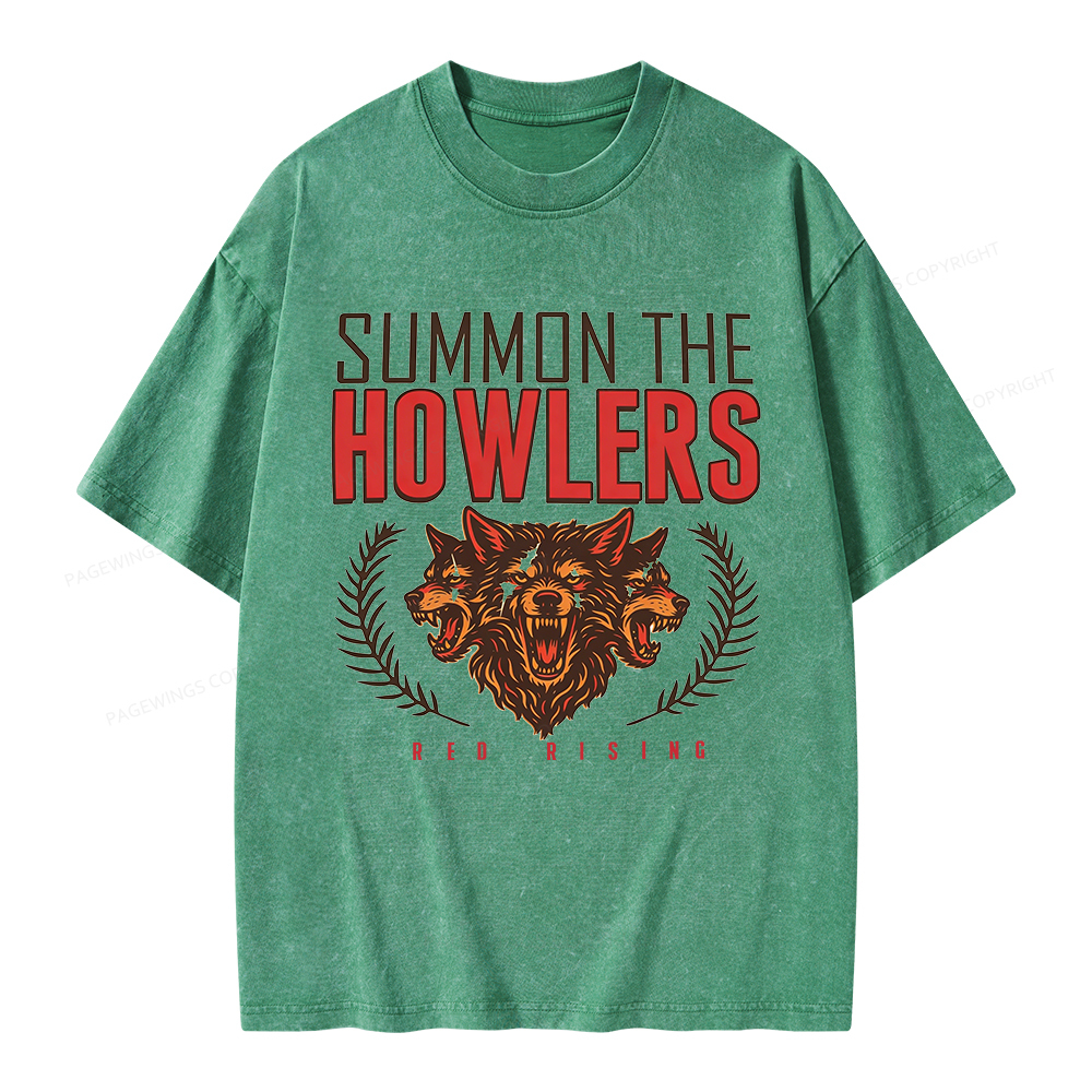 Pagewings Summon the Howlers Unisex Washed T-shirt
