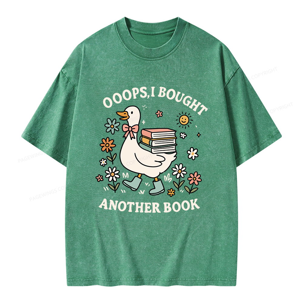 Pagewings Ooops I Bought Another Book Unisex Washed T-shirt