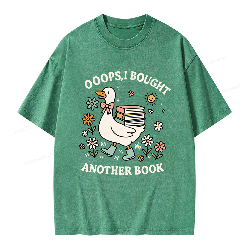 Pagewings Ooops I Bought Another Book Unisex Washed T-shirt