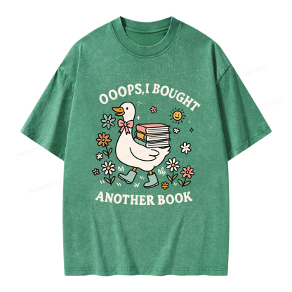 Pagewings Ooops I Bought Another Book Unisex Washed T-shirt