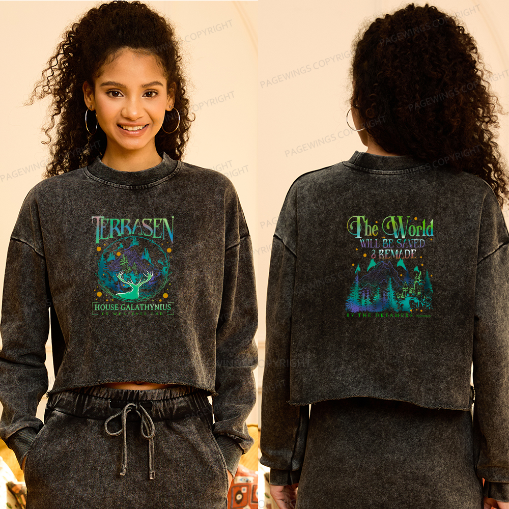 Pagewings Terrasen Washed Crop Sweatshirt