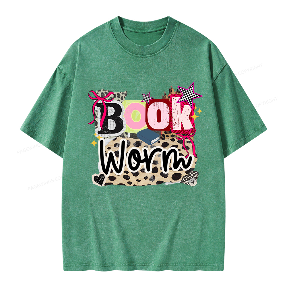 Pagewings Bookworm Unisex Washed T-shirt