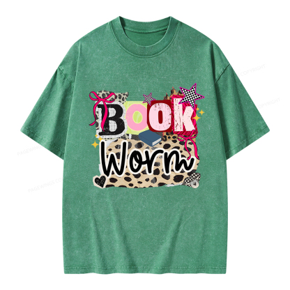 Pagewings Bookworm Unisex Washed T-shirt
