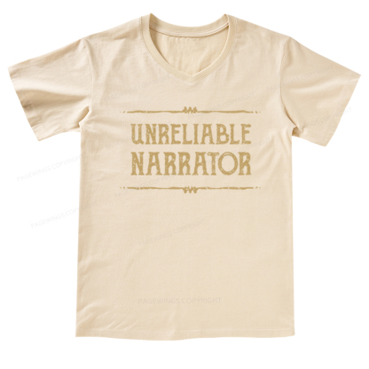 Pagewings Unreliable Narrator V-neck T-shirt