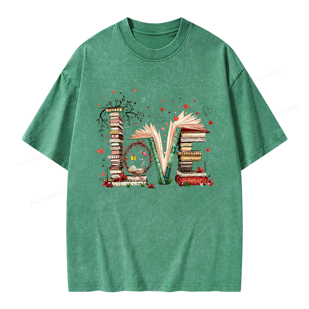 Pagewings Book Lover Unisex Washed T-shirt