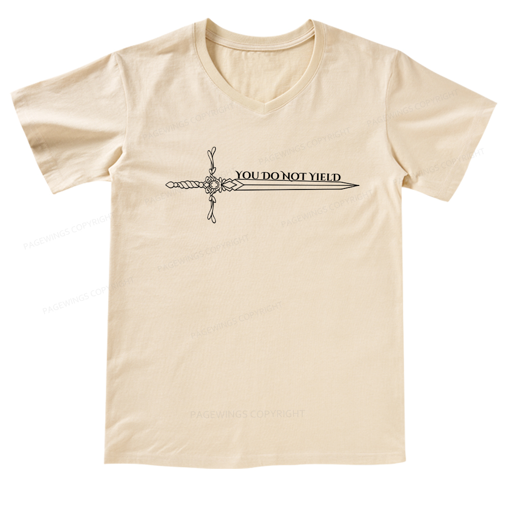 Pagewings You Do Not Yield V-neck T-shirt