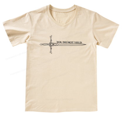 Pagewings You Do Not Yield V-neck T-shirt