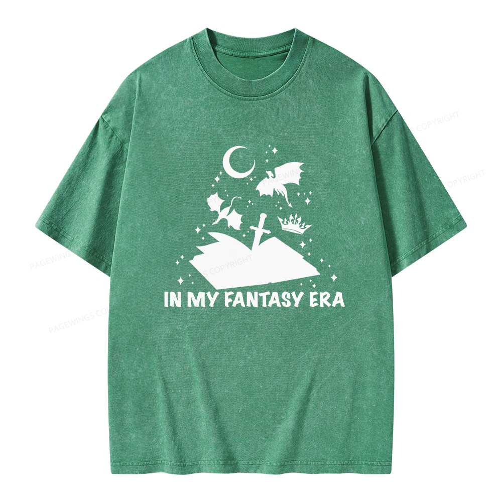 Pagewings In My Fantasy Era Unisex Washed T-shirt