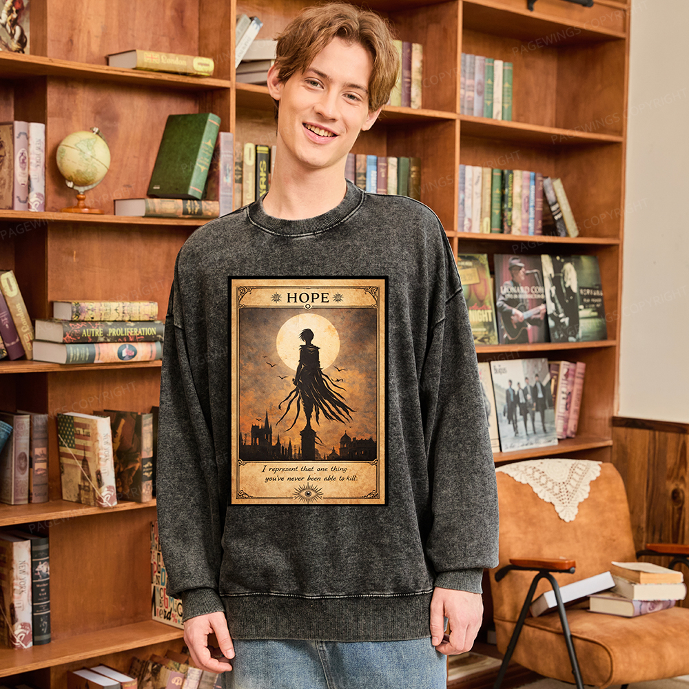 Pagewings Hope Unisex Washed Sweatshirt