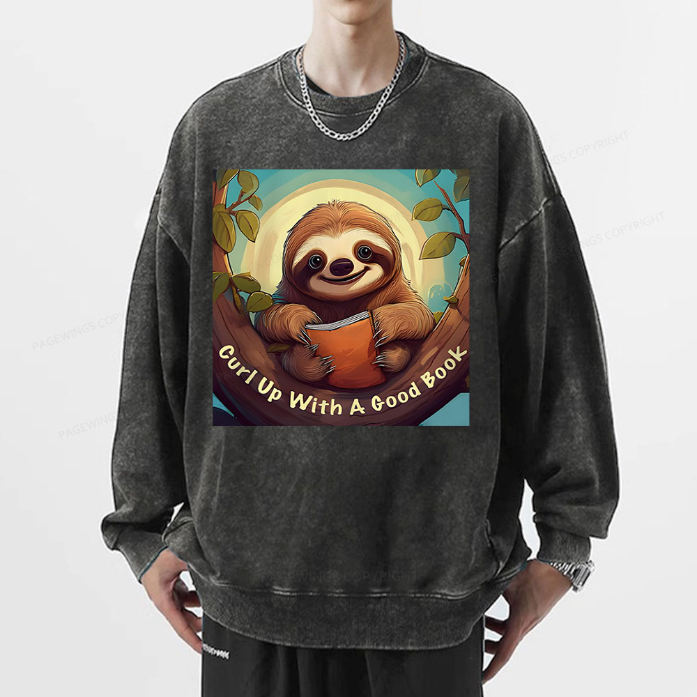 Pagewings Book love T-Shirts Unisex Washed Sweatshirt