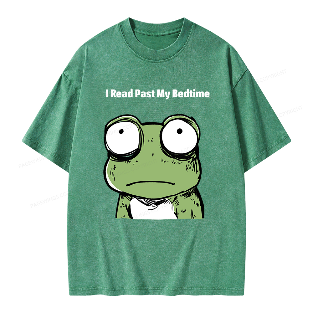 Pagewings I Read Past My Bedtime  Unisex Washed T-shirt