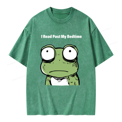Pagewings I Read Past My Bedtime  Unisex Washed T-shirt