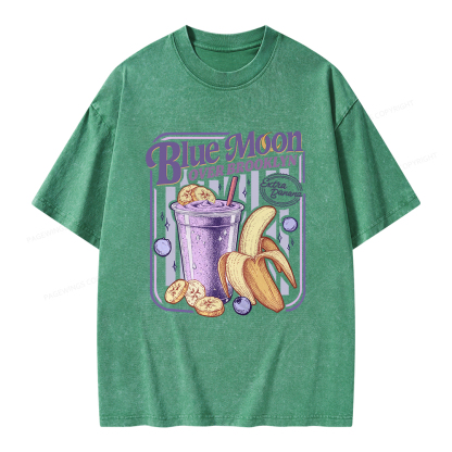 Pagewings Blue Moon Over Brooklyn Unisex Washed T-shirt