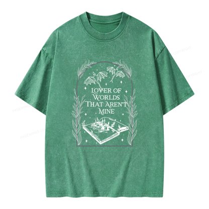 Pagewings Fantasy Reader Unisex Washed T-shirt
