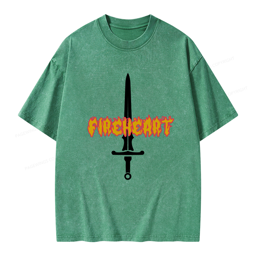 Pagewings Fireheart Aelin The Thirteen Unisex Washed T-shirt