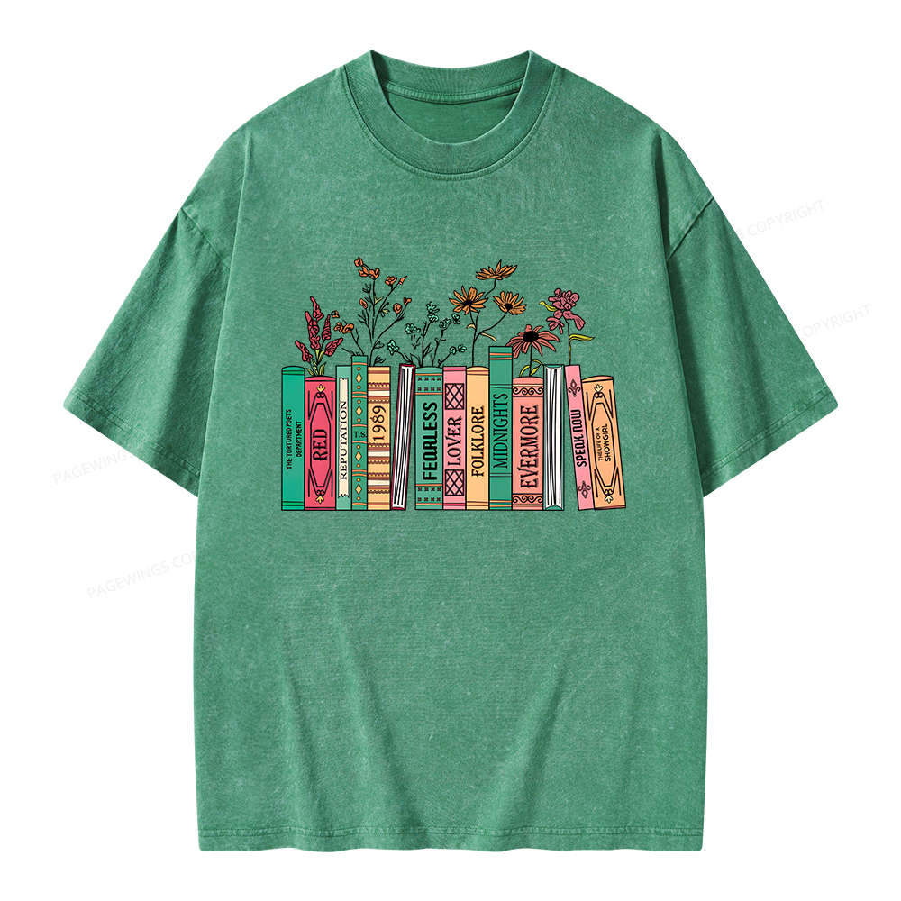 Pagewings Book Lover Unisex Washed T-shirt