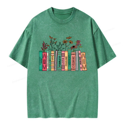Pagewings Book Lover Unisex Washed T-shirt