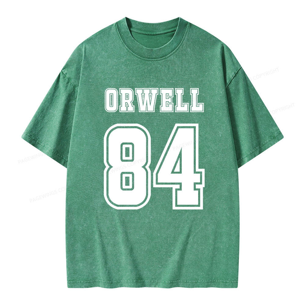 Pagewings Orwell 84 Unisex Washed T-shirt