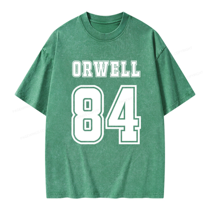 Pagewings Orwell 84 Unisex Washed T-shirt