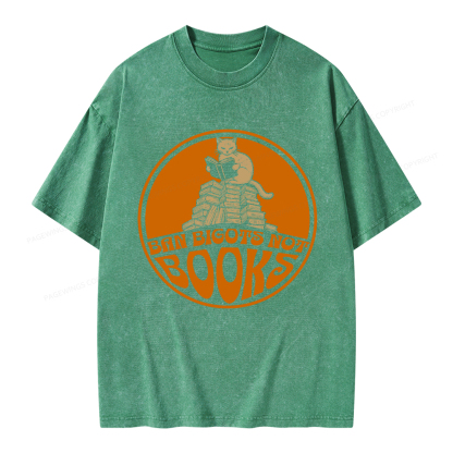 Pagewings Ban Bigots Not Books Unisex Washed T-shirt