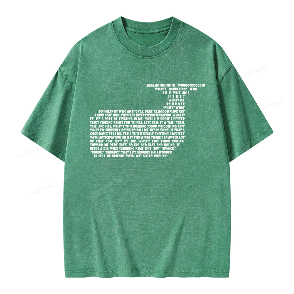 Pagewings Sci-Fi Book Lover Unisex Washed T-shirt