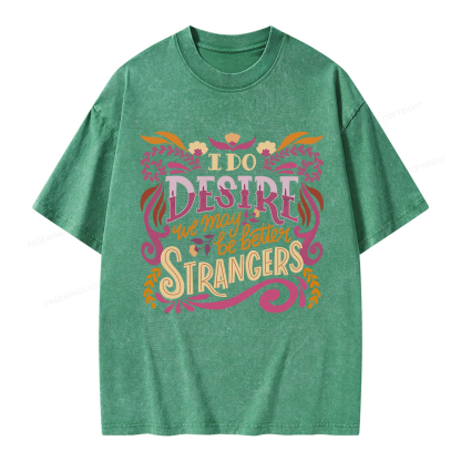 Pagewings Better Strangers Unisex Washed T-shirt