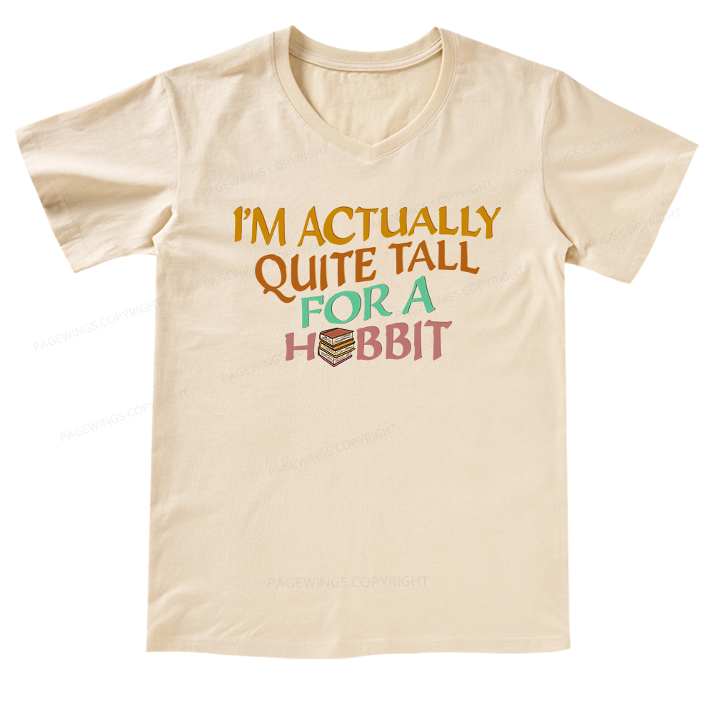 Pagewings I'm Actually Quite Tall V-neck T-shirt