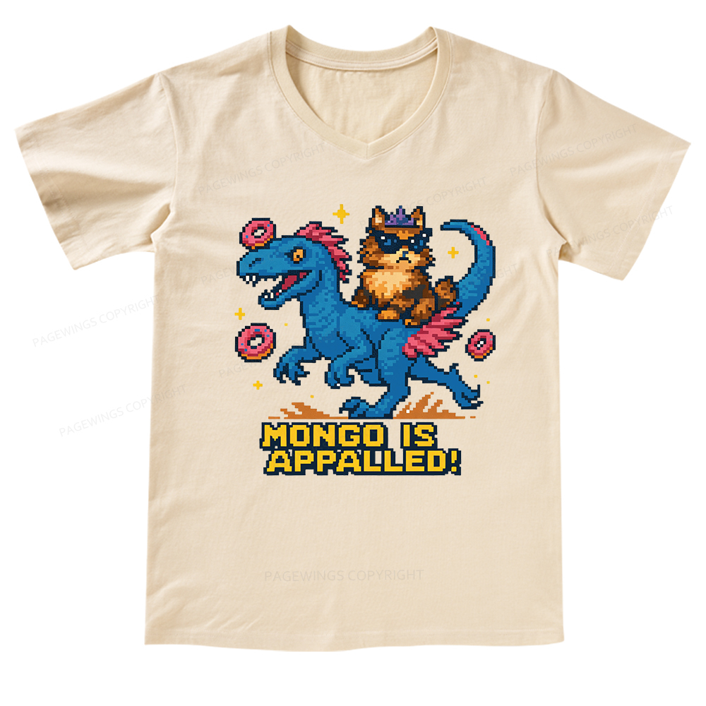 Pagewings Mongo Is Appalled V-neck T-shirt