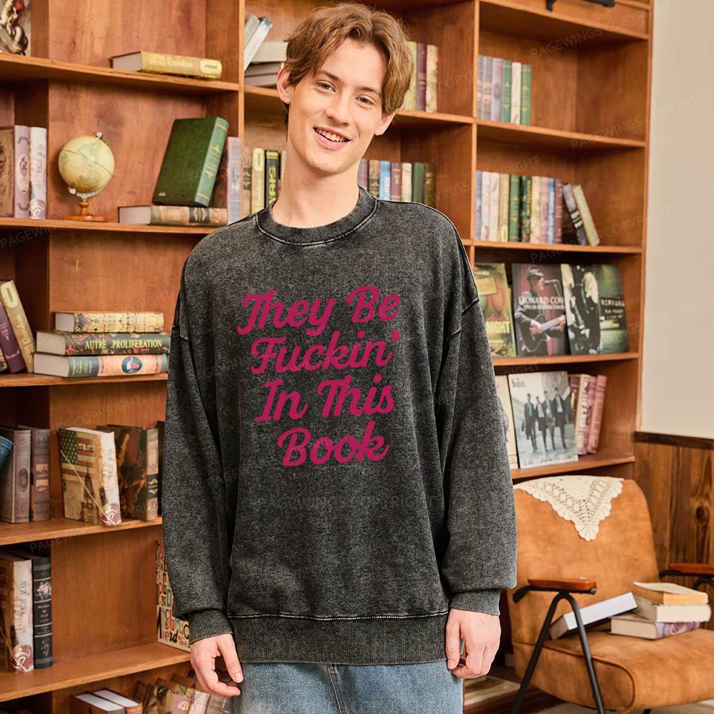 Pagewings Book Lover Washed Sweatshirt