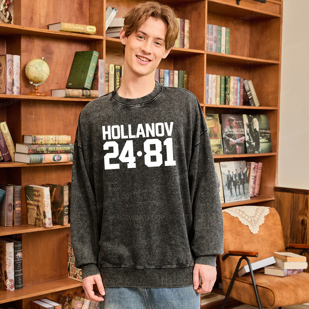 Pagewings Romance Numbers Washed Sweatshirt