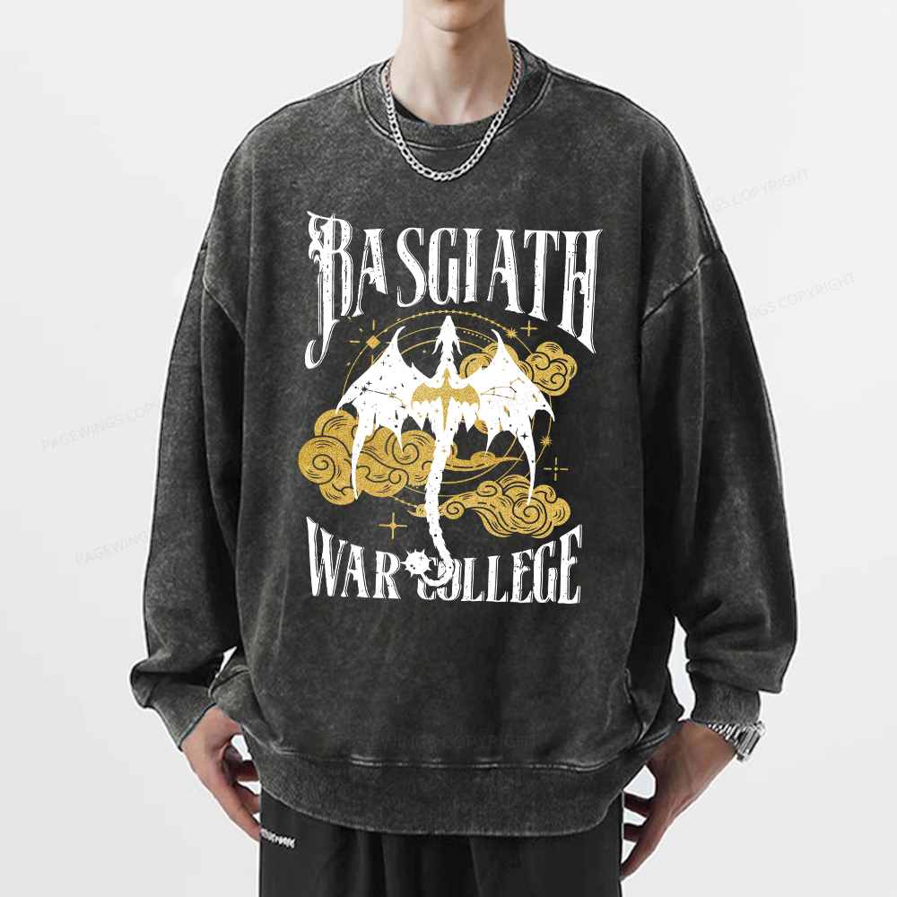 Pagewings Rasgiath Warcollege Unisex Washed Sweatshirt