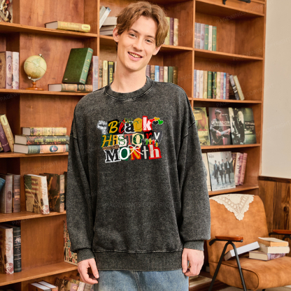 Pagewings Black History Month Washed Sweatshirt
