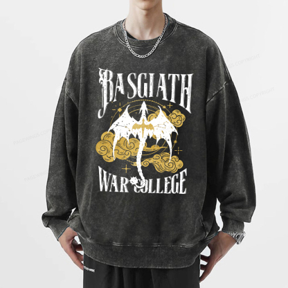 Pagewings Rasgiath Warcollege Unisex Washed Sweatshirt