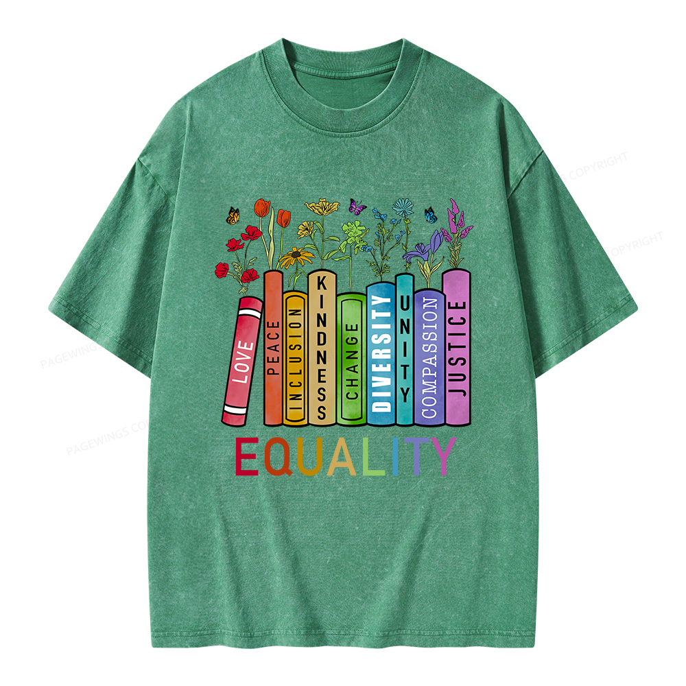Pagewings Equal Rights Shirt Unisex Washed T-shirt